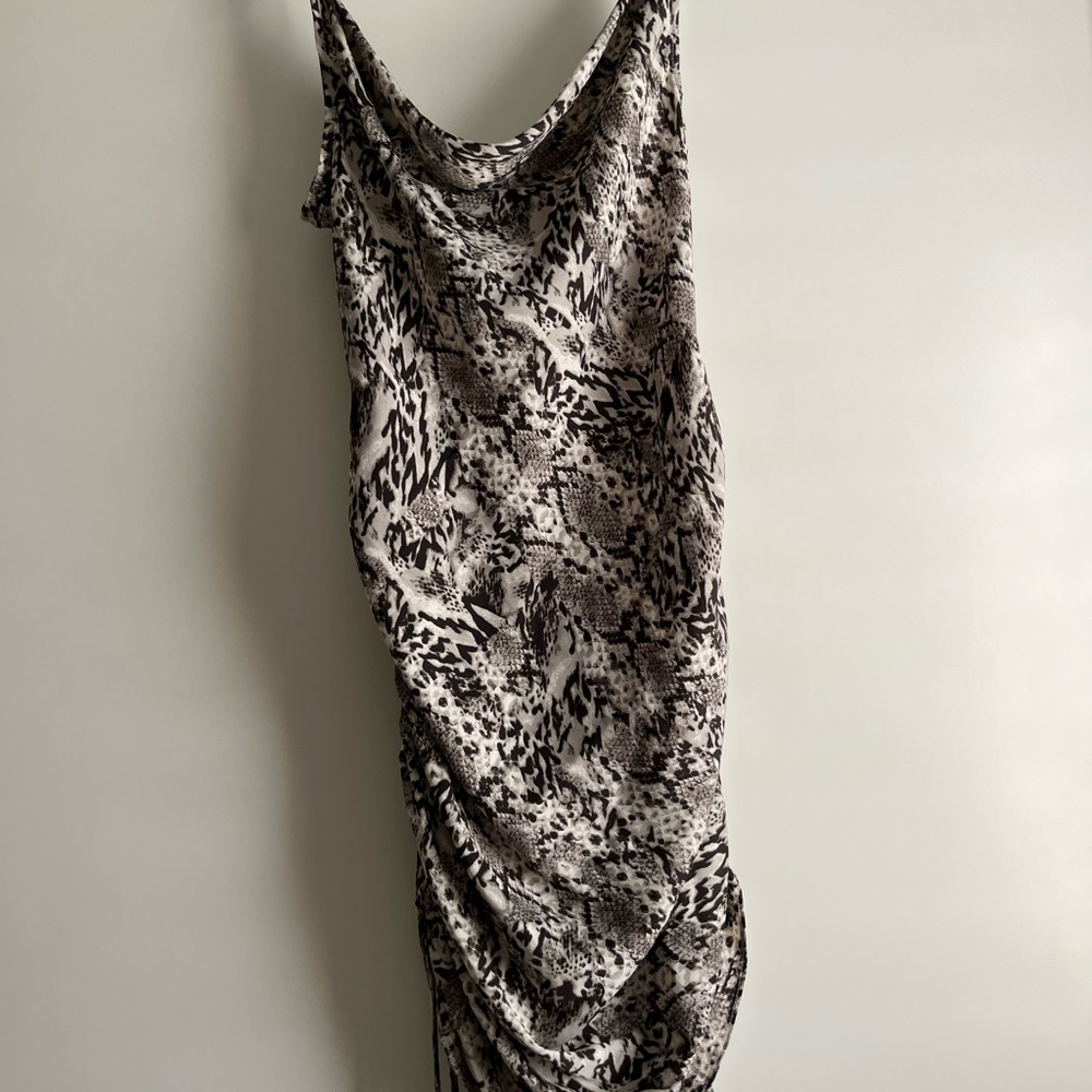 Strappy free people snake skin dress
